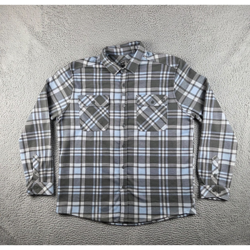 Born Primitive Woodsman Stretch Mens 2XL Plaid Soft  Flannel Shirt